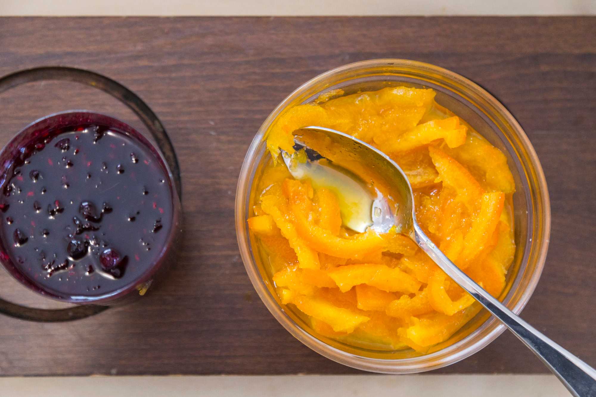 Homemade jams on the Mimoza breakfast table